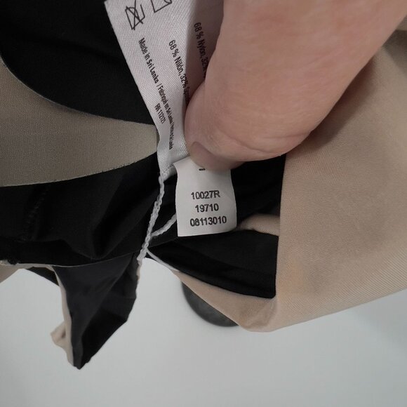 Assets By Spanx Reversible Mid-Thigh Shapewear Slip Dress Spandex Black/Natural - Picture 5 of 11